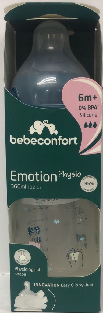 BB CONF BIB PP EMOTION PHYSIO 360 ML URBAN GARDEN BLEU 2211