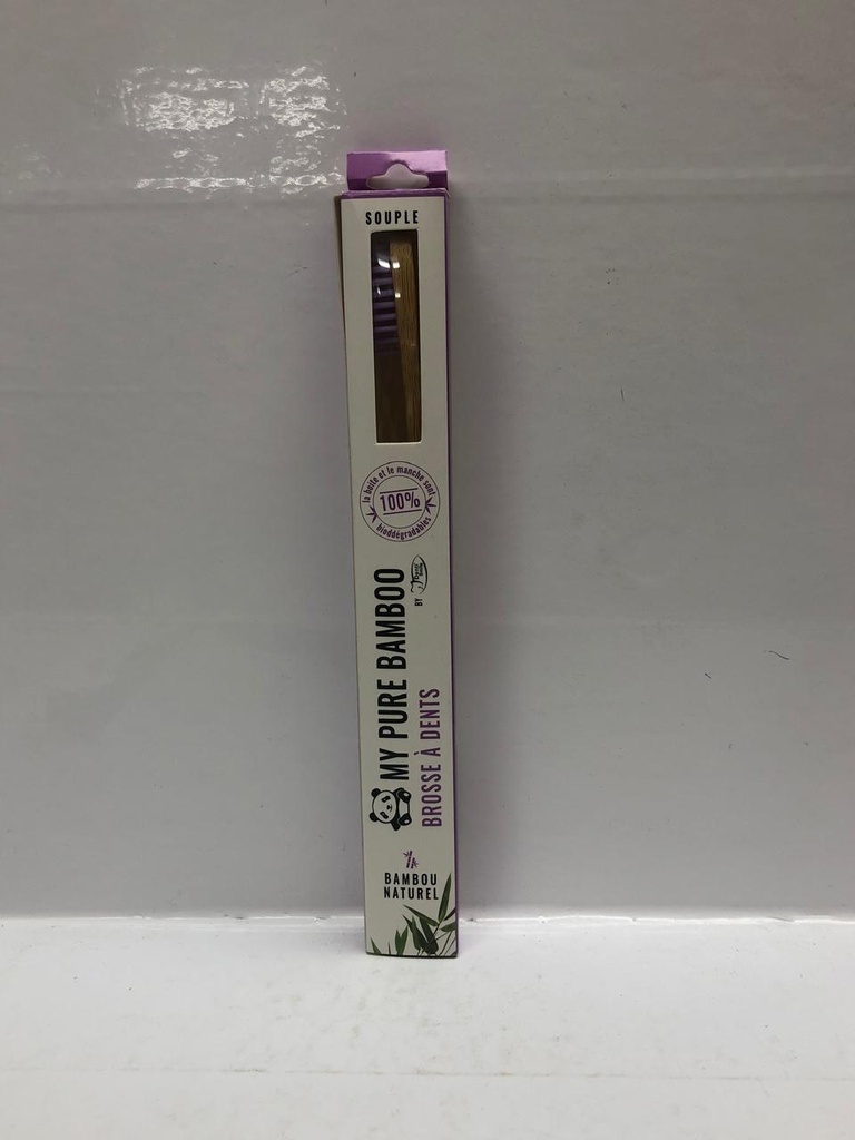 DENTI SMILE BROSSE A DENT BAMBOU SOUPLE VIOLET  6156         
