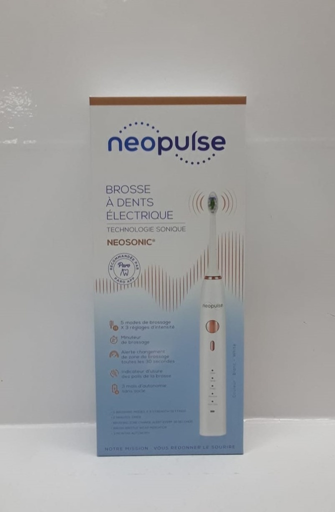 NEOPULSE BROSSE A DENTS ELECTRIQUE NEOSONIC BLANC   4191
