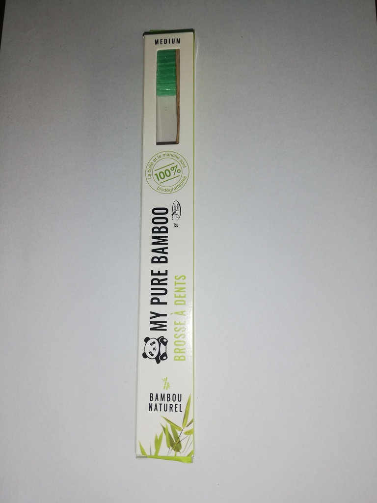 DENTI SMILE BROSSE A DENT BAMBOU MEDIUM VERT 6556