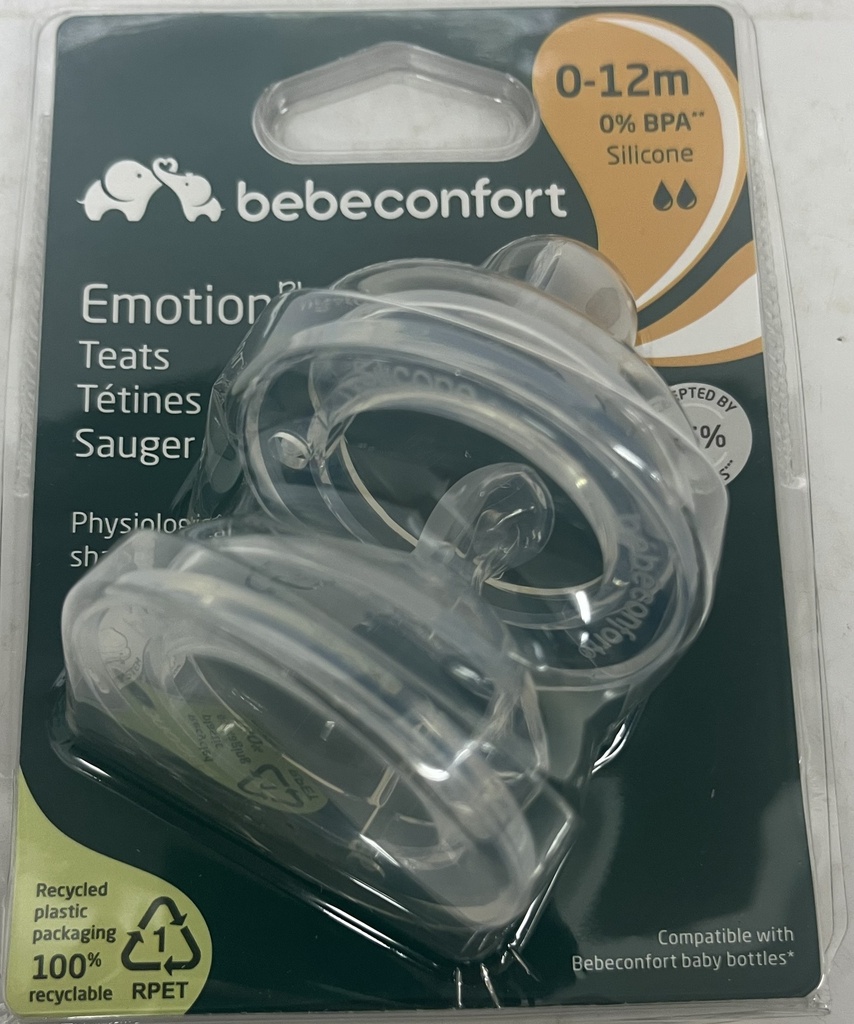 BB CONF TETINES EMOTION PHYSIO M 0M+ SILICONE X2 6913   