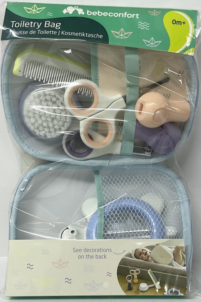 BB CONF SET DE TOILETTE BLEU (ACCESSOIRES : BLEU & BLANC, JAUNE ET SOMAN) UNISEXE 7110