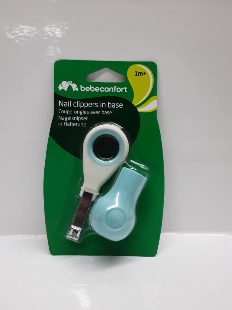 BB CONF COUPE ONGLES ERGONOMIQUE AVEC BASE WW TURQUOIS 4805    