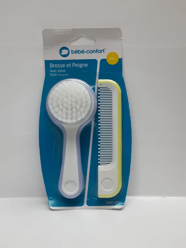 BB CONF BROSSE ET PEIGNE AVEC MIROIR PB JAUNE 4836 