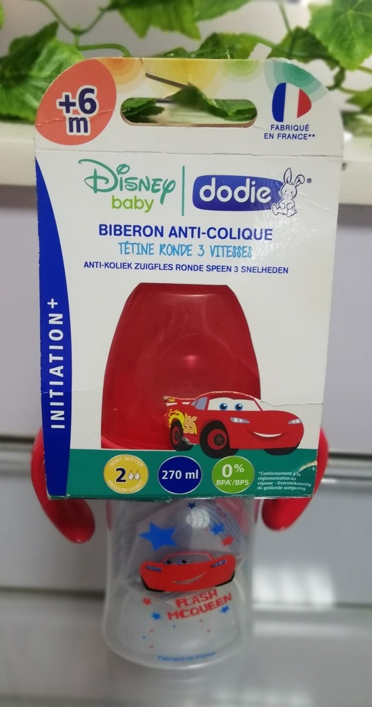 DODIE BIB INI+ 270ML ANSES CARS ROUGE+ 6 M TÉT RONDE 3 VIT D2 7085/5487