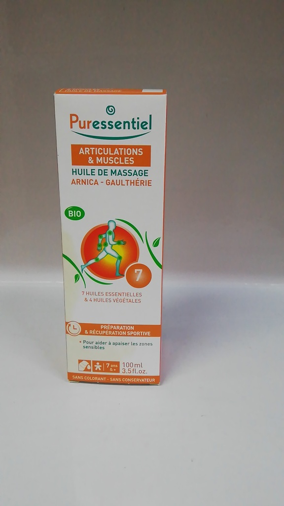 PURESS ARTICUL & MUS HUILE DE MASSAGE BIO EFFORT MUS ARNICA / GAULTHERIE FL 100ML 3573/3172           