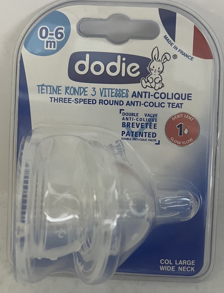 DODIE TETINE INI+ ANTI COLIQUE D1 0-6M X2 6347/0423