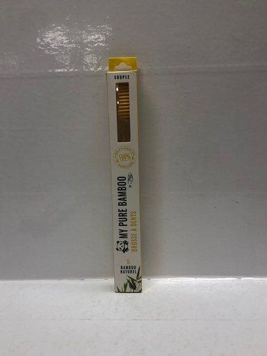[012608] DENTI SMILE BROSSE A DENT BAMBOU SOUPLE JAUNE  6149 