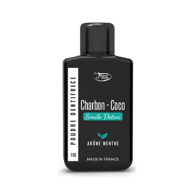 [009971] DENTI SMILE BLANCHEUR POUDRE CHARBON COCO MENTHE 15 G 6731