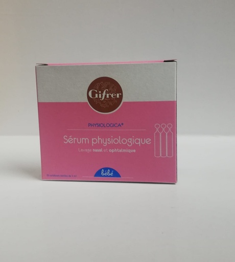 [009342] GIFRER SERUM PHYSIOLOGICA BTE X 5 UNIDOSES 52403/2404   