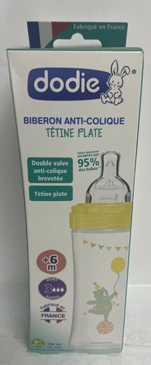 [011961] DODIE BIB SENS+ 330ML LE CIRQUE  +6 M TET PLATE D3      6651