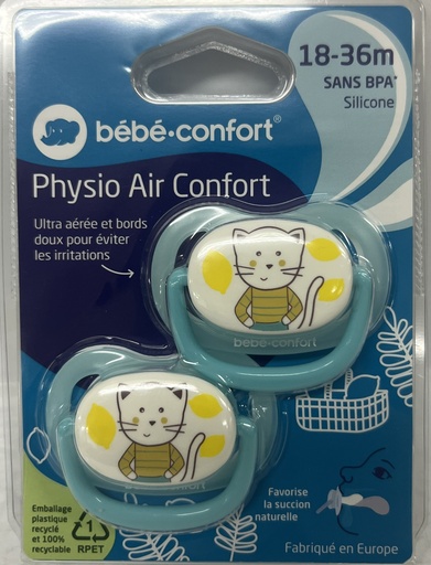 [011940] BB CONF SUC PHYSIO AIR CONF 18-36 M THE GARDENER BLEU ET JAUNE  SIL X2  6884