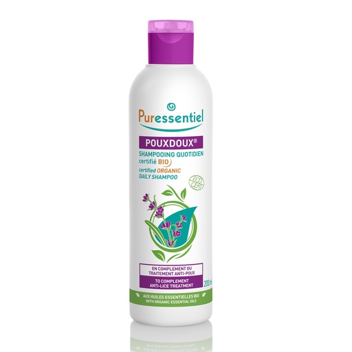 [009840] PURESS ANTI POUX SHAMP QUOTIDIEN POUXDOUX BIO FL 200ML 7839            
