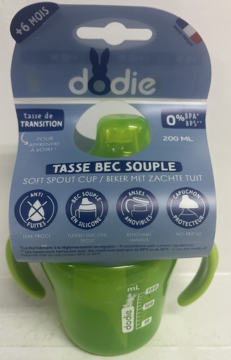 [009586] DODIE TASSE D APRENTISSAGE +6 MOIS 200ML VERT 1635