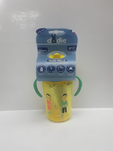 [009286] DODIE TASSE PAILLE +18 MOIS 350ML JAUNE 1871