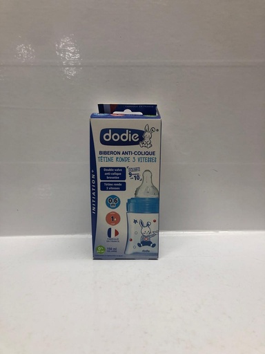 [007914] DODIE BIB INI+ 150ML BLEU BÂTEAU 0-6 M TET RONDE 3 VIT D1 7009/0294/0291