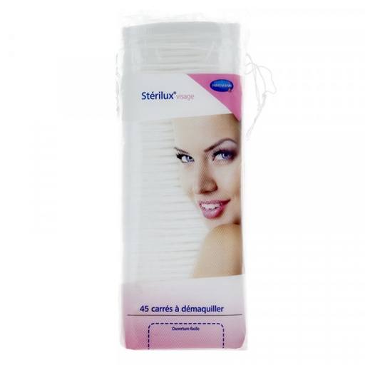 [010936] HRTM STERILUX COTON CARRES A DEMAQUILLER X45U 241265      
