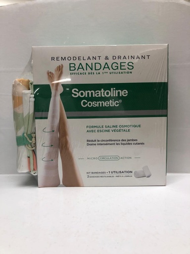 [012595] SOMATO BANDAGES REUTILISABLE REMODELANT DRAINANT KIT X2 7637       